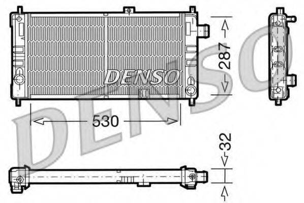 DENSO DRM20064 Радіатор, охолодження двигуна