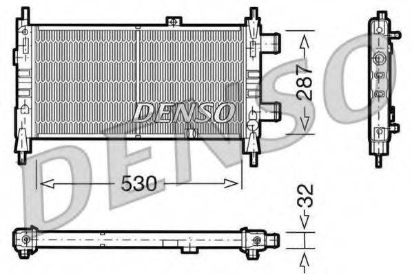 DENSO DRM20065 Радіатор, охолодження двигуна