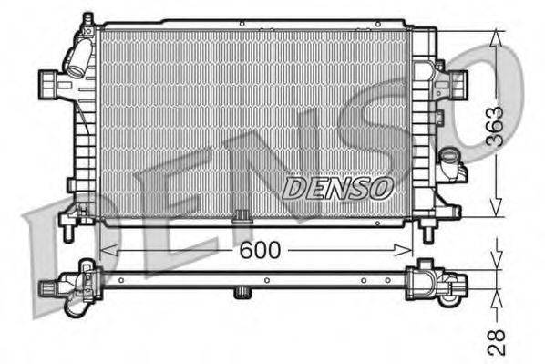 DENSO DRM20100 Радіатор, охолодження двигуна
