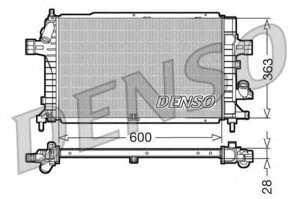 DENSO DRM20102 Радіатор, охолодження двигуна