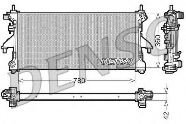 DENSO DRM21102 Радіатор, охолодження двигуна