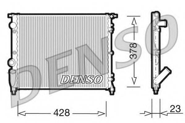 DENSO DRM23001 Радіатор, охолодження двигуна
