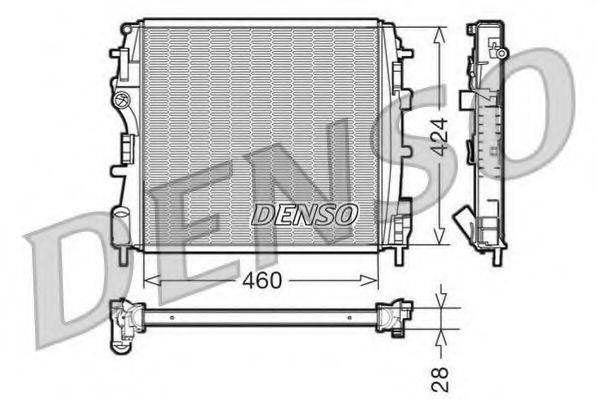 DENSO DRM23019 Радіатор, охолодження двигуна