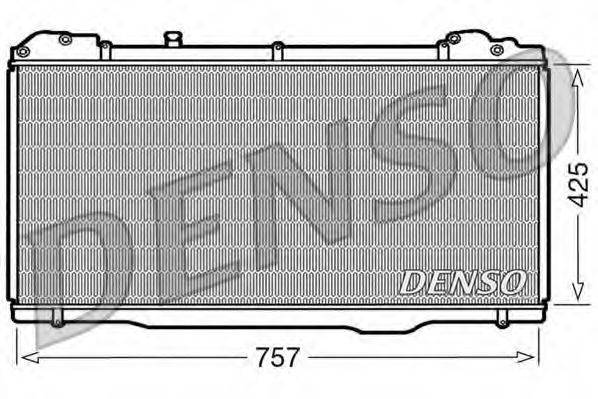 DENSO DRM23023 Радіатор, охолодження двигуна
