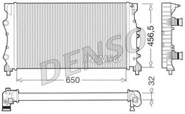 DENSO DRM23025 Радіатор, охолодження двигуна