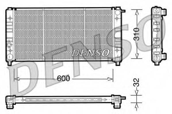 DENSO DRM26002 Радіатор, охолодження двигуна