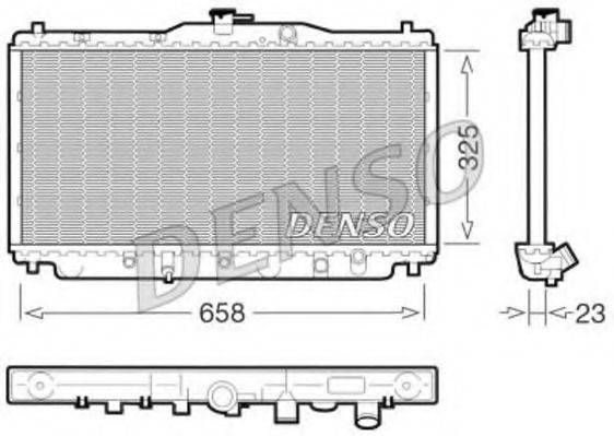 DENSO DRM40001 Радіатор, охолодження двигуна