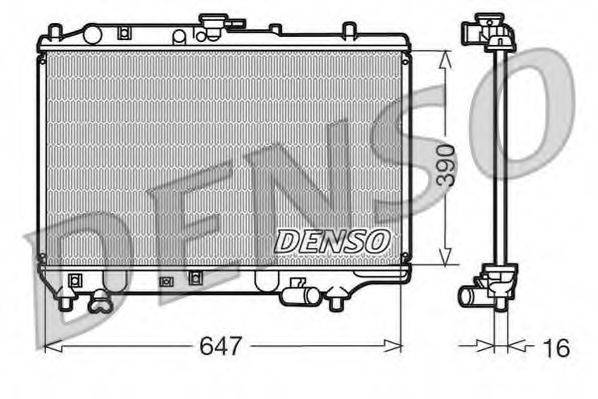 DENSO DRM44006 Радіатор, охолодження двигуна