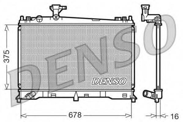 DENSO DRM44010 Радіатор, охолодження двигуна