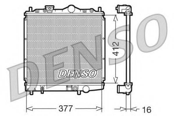 DENSO DRM45001 Радіатор, охолодження двигуна