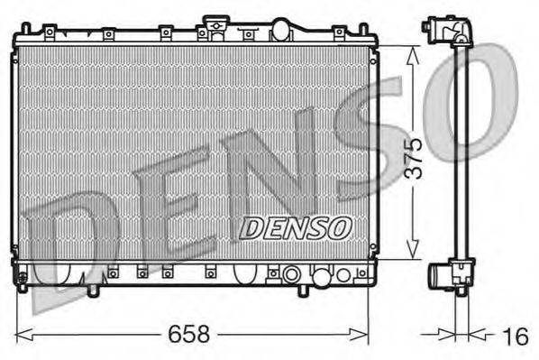 DENSO DRM45002 Радіатор, охолодження двигуна