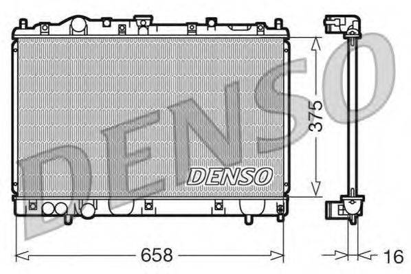 DENSO DRM45004 Радіатор, охолодження двигуна