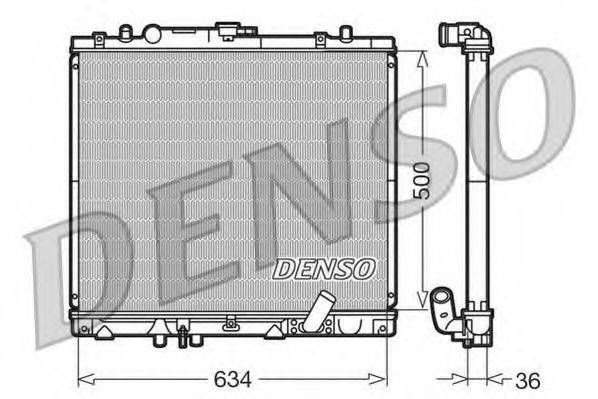DENSO DRM45020 Радіатор, охолодження двигуна