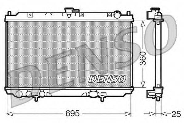 DENSO DRM46014 Радіатор, охолодження двигуна