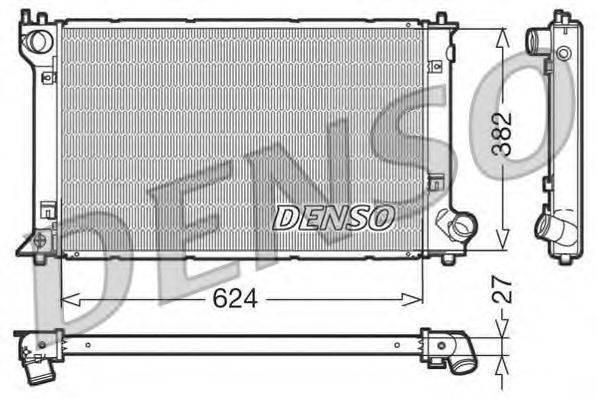 DENSO DRM50027 Радіатор, охолодження двигуна