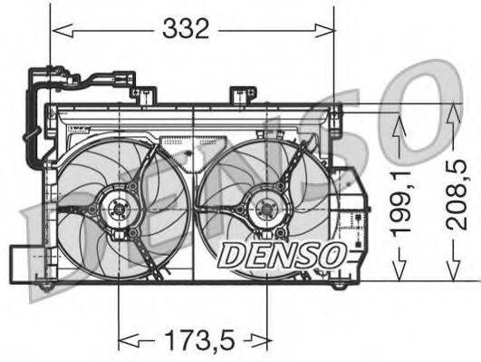 DENSO DER07001 Вентилятор, охолодження двигуна
