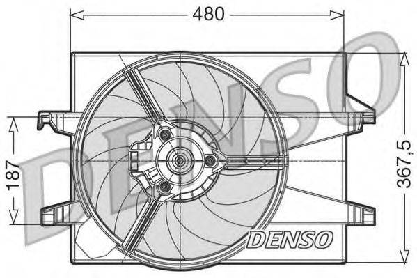 DENSO DER10001 Вентилятор, охолодження двигуна