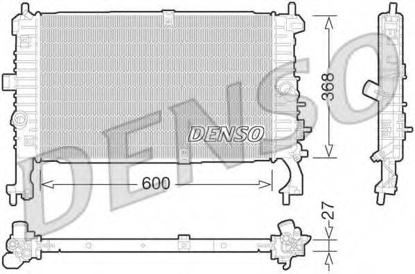 DENSO DRM20106 Радіатор, охолодження двигуна