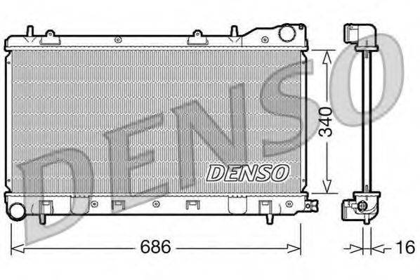 DENSO DRM36003 Радіатор, охолодження двигуна