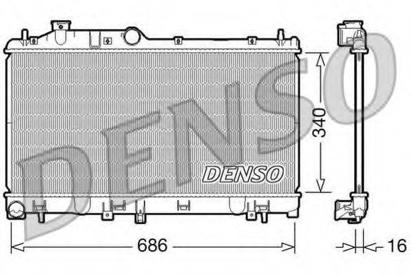 DENSO DRM36007 Радіатор, охолодження двигуна
