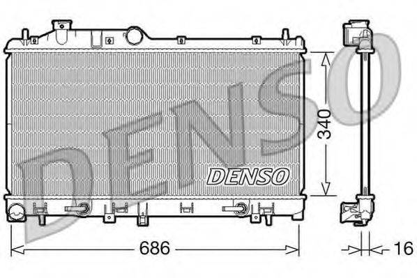 DENSO DRM36008 Радіатор, охолодження двигуна