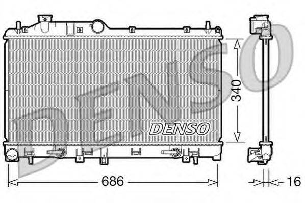 DENSO DRM36009 Радіатор, охолодження двигуна