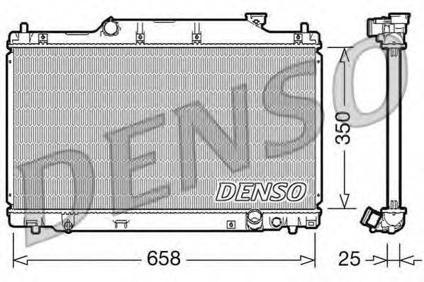 DENSO DRM40007 Радіатор, охолодження двигуна