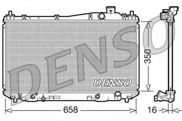 DENSO DRM40008 Радіатор, охолодження двигуна