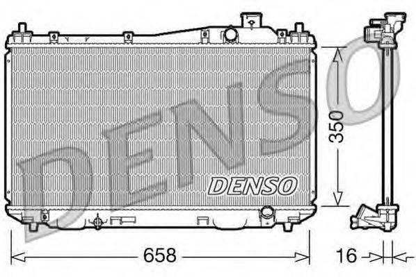 DENSO DRM40009 Радіатор, охолодження двигуна