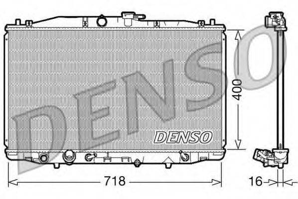DENSO DRM40023 Радіатор, охолодження двигуна