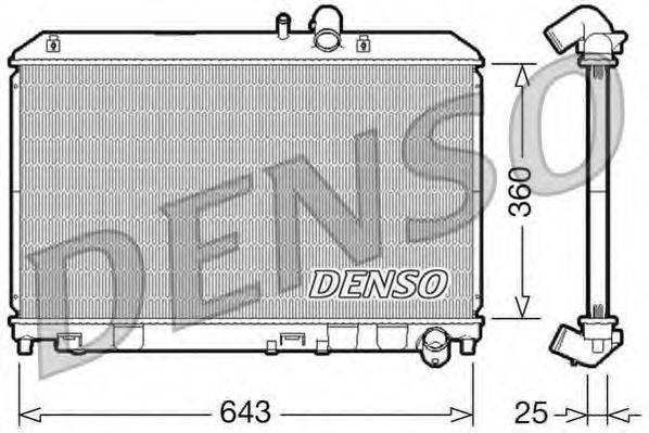 DENSO DRM44013 Радіатор, охолодження двигуна