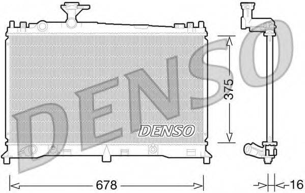 DENSO DRM44027 Радіатор, охолодження двигуна