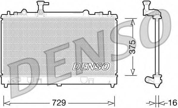 DENSO DRM44028 Радіатор, охолодження двигуна
