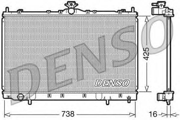 DENSO DRM45012 Радіатор, охолодження двигуна