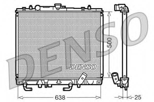 DENSO DRM45016 Радіатор, охолодження двигуна