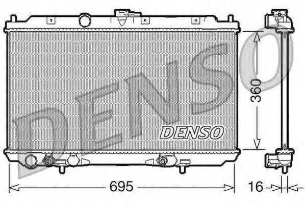 DENSO DRM46028 Радіатор, охолодження двигуна