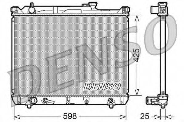 DENSO DRM47021 Радіатор, охолодження двигуна