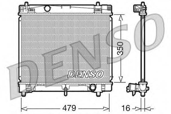 DENSO DRM50008 Радіатор, охолодження двигуна