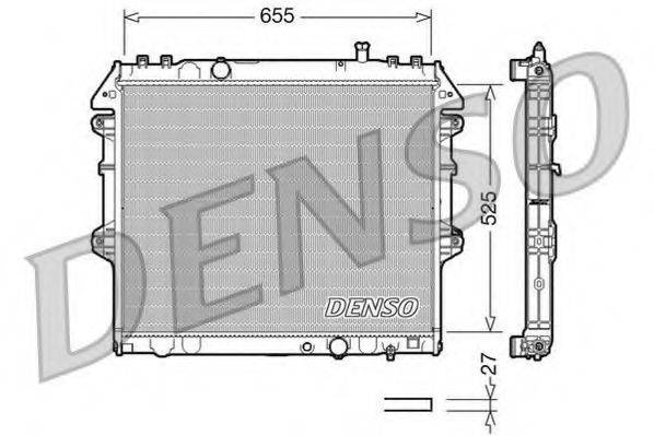 DENSO DRM50039 Радіатор, охолодження двигуна