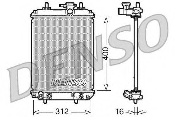 DENSO DRM50050 Радіатор, охолодження двигуна
