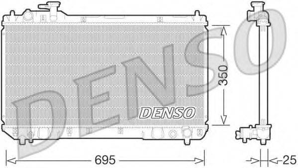 DENSO DRM50062 Радіатор, охолодження двигуна