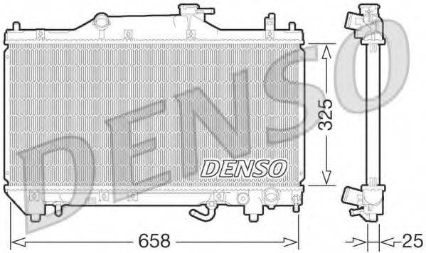 DENSO DRM50067 Радіатор, охолодження двигуна
