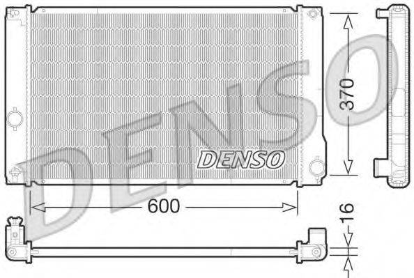 DENSO DRM50076 Радіатор, охолодження двигуна