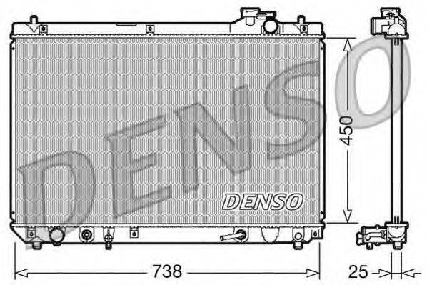 DENSO DRM51004 Радіатор, охолодження двигуна