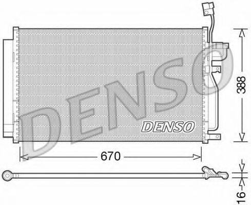 DENSO DCN15002 Конденсатор, кондиціонер