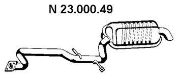 EBERSPACHER 2300049 Глушник вихлопних газів кінцевий