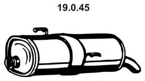 EBERSPACHER 19045 Глушник вихлопних газів кінцевий