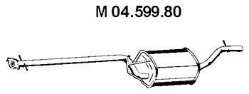 EBERSPACHER 0459980 Середній глушник вихлопних газів