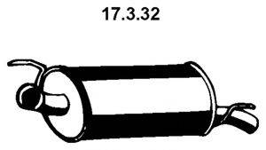 EBERSPACHER 17332 Глушник вихлопних газів кінцевий
