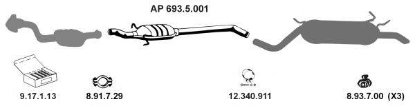 EBERSPACHER AP2442 Система випуску ОГ